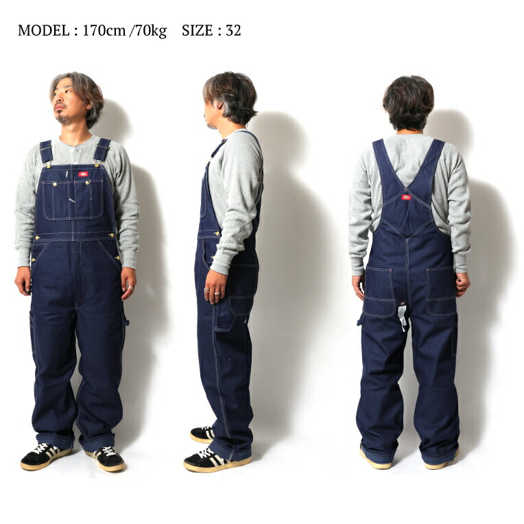 楽天市場】DICKIES/ディッキーズ DK83294 INDIGO BIB OVERALL