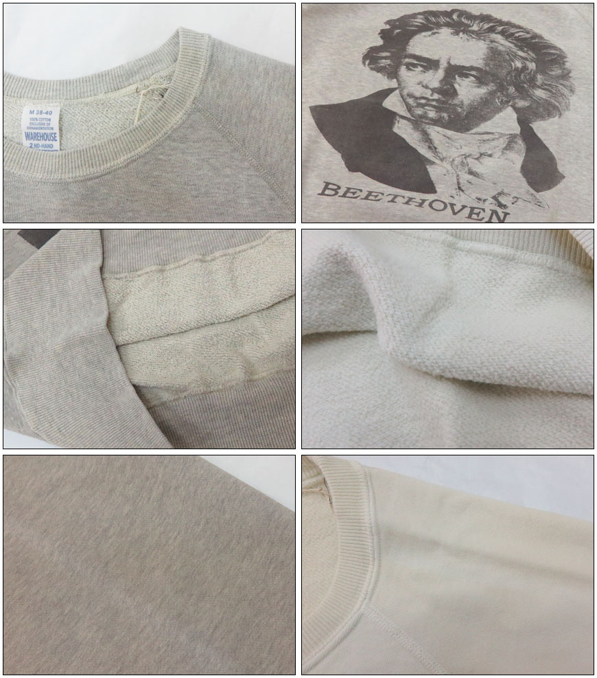 楽天市場】ウェアハウス WAREHOUSE クルーネック スウェット 461 FADED