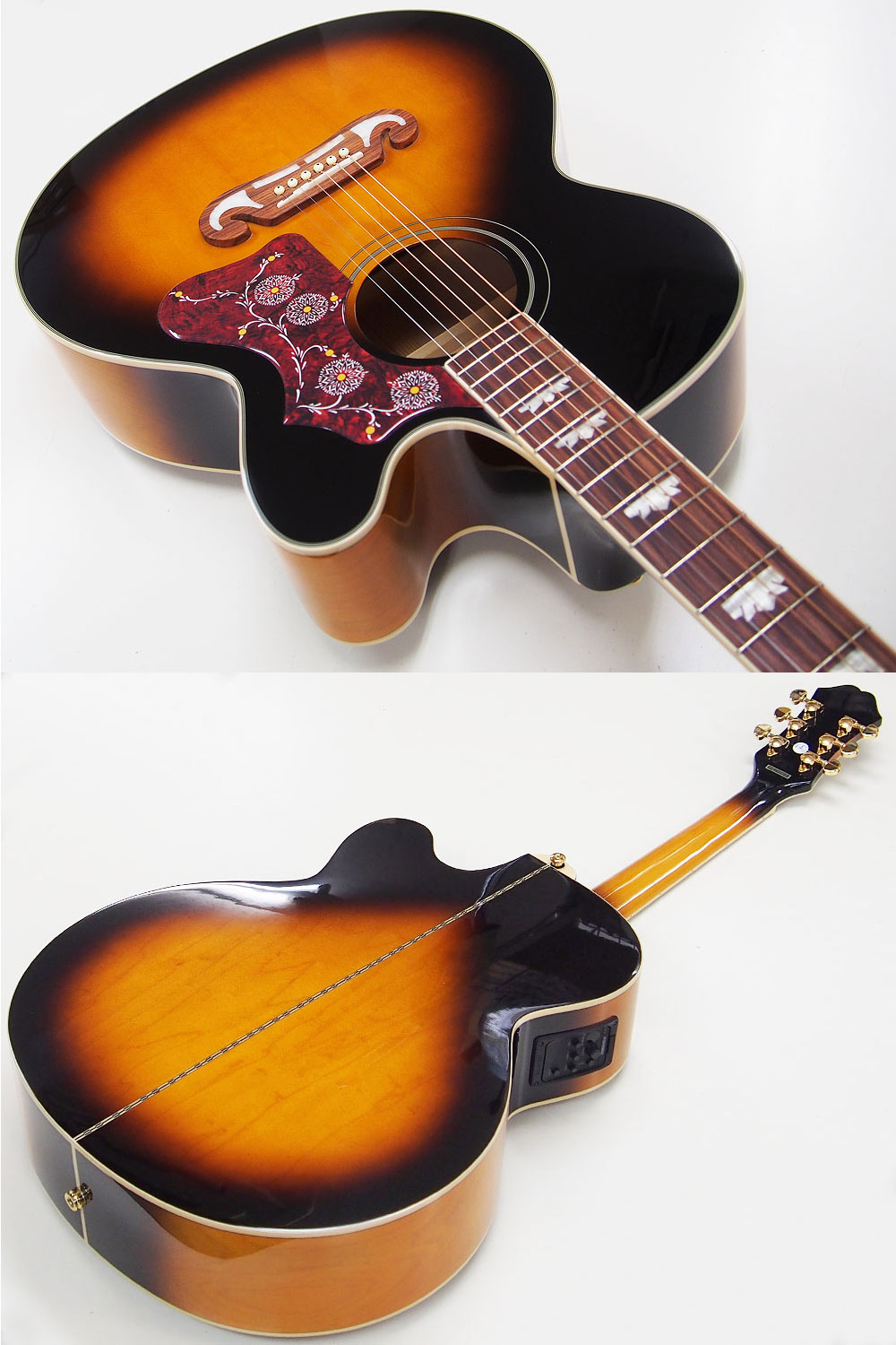 楽天市場】エピフォン アコースティックギター Epiphone J-200EC