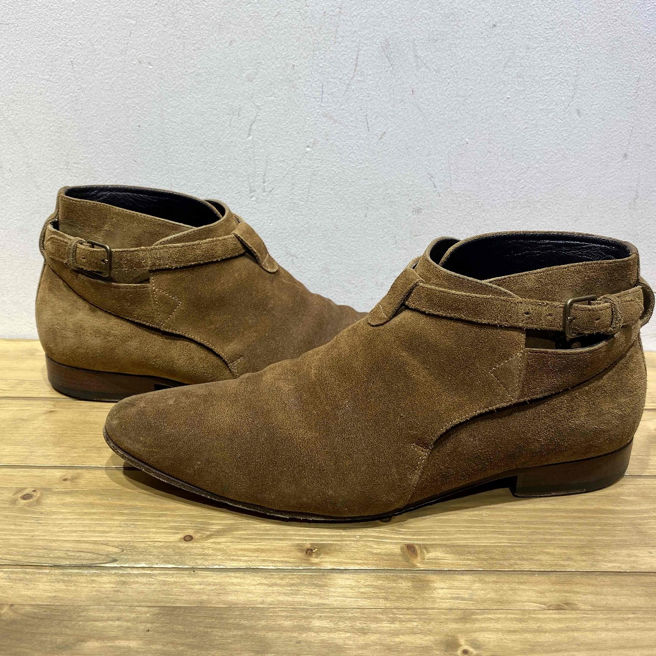 楽天市場】SAINT LAURENT PARIS アンクルストラップ スエード