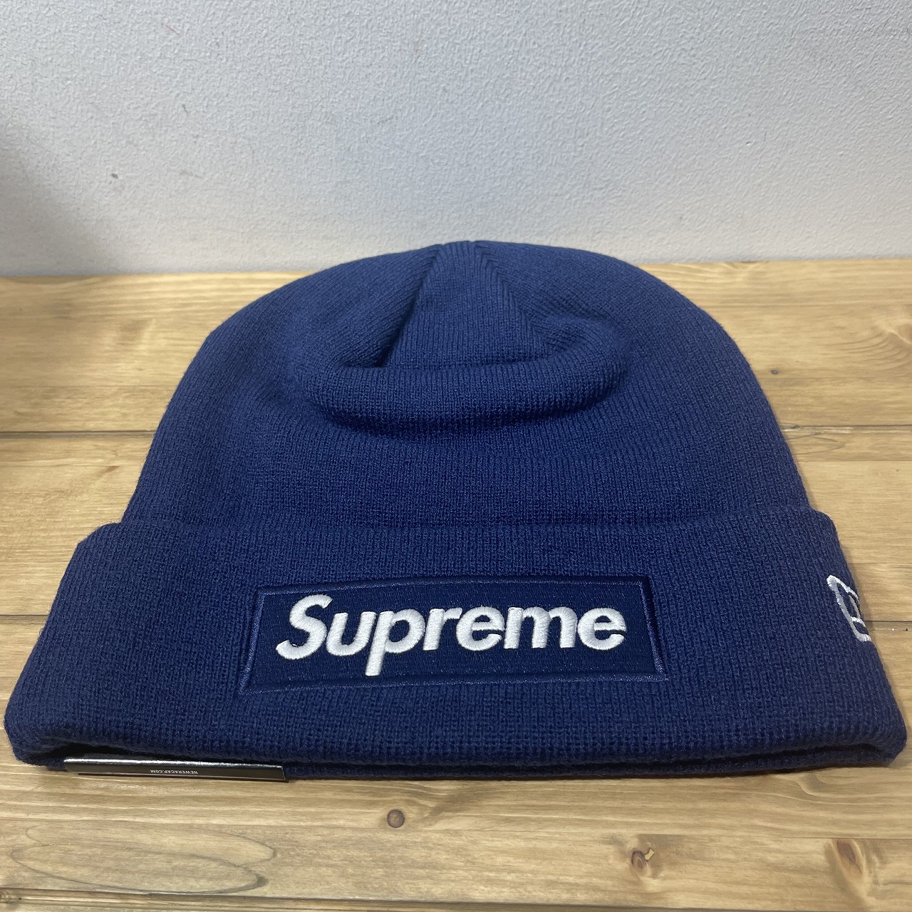 楽天市場】Supreme 21aw New Era Box Logo Beanie Washed Navy