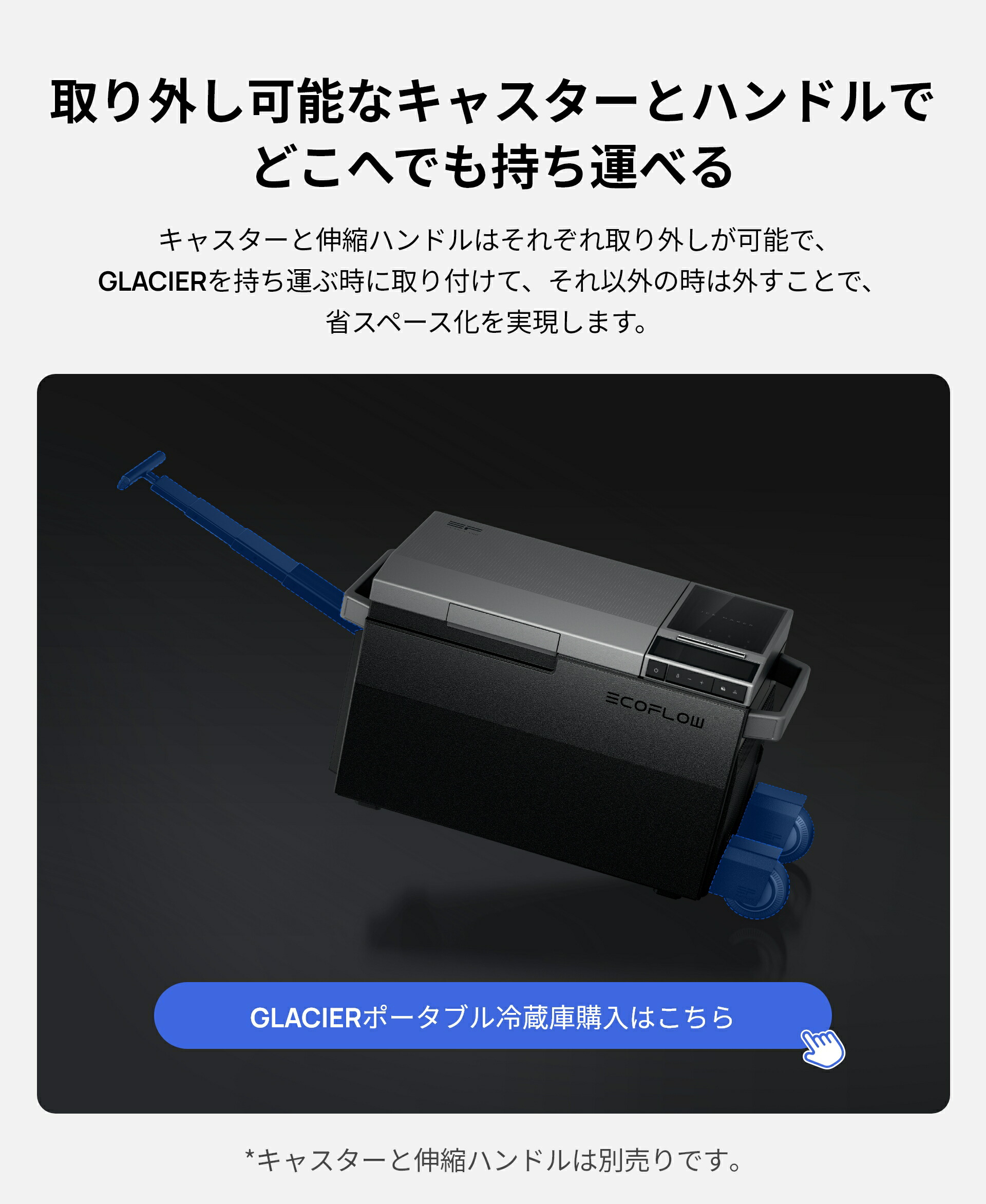 楽天市場】EcoFlow GLACIER ポータブル冷蔵庫 専用アクセサリー