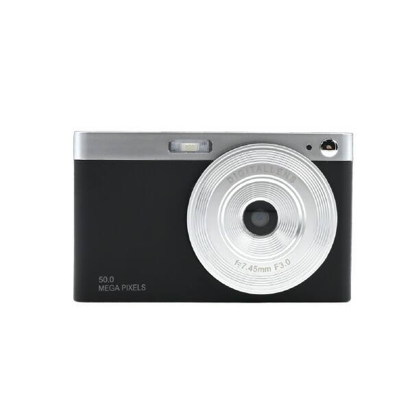 楽天市場】KEIYO WiFiレトロデジタルカメラ マットブラック AN-DC003BK