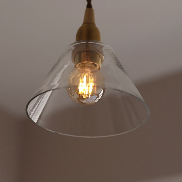 楽天市場】【シェード単品】ガラスシェード コニック ホワイト クリア