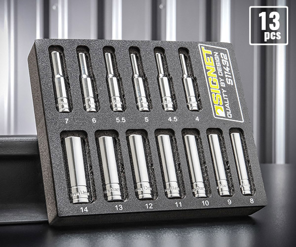 楽天市場】シグネット 1/4DR 13PC ディープソケットセット DESIGN