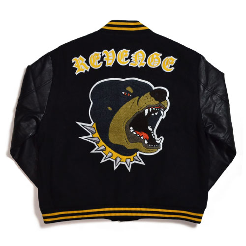 楽天市場】REVENGEBLACK ROTTWEILER VARSITY JACKETリベンジ ロット