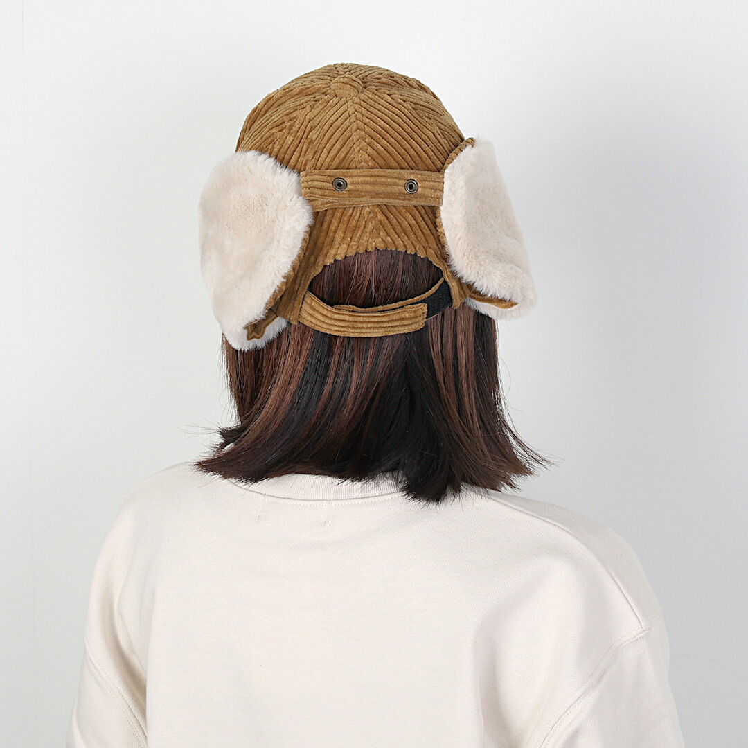 楽天市場】フラップキャップ 帽子 冬用 耳当て コーデュロイ