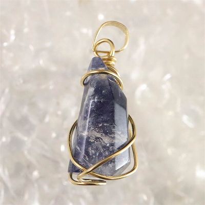 楽天市場】デュモルチェライトインクォーツ タンブル ペンダントトップ