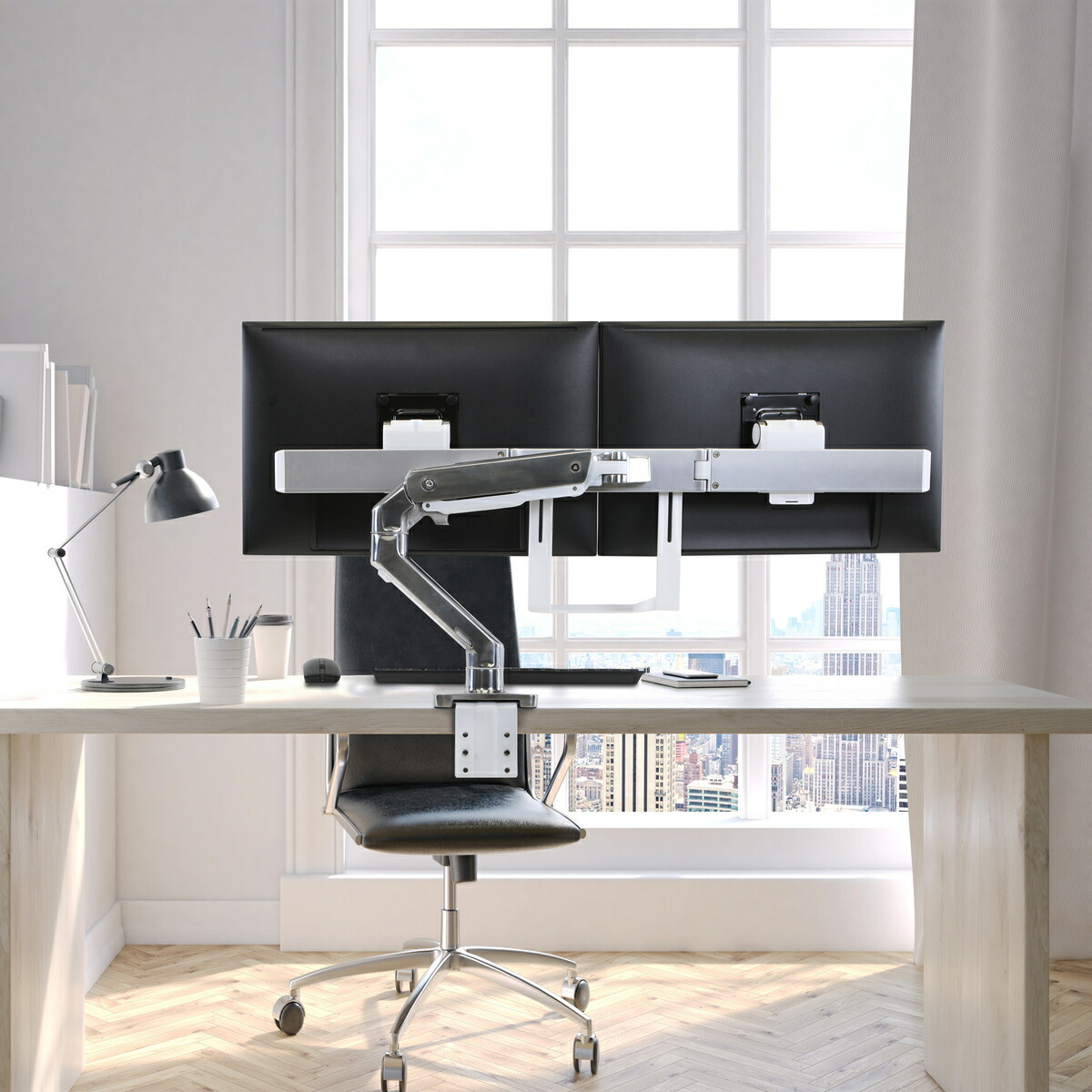 楽天市場】【モニターアーム】エルゴトロン HX デスクデュアル