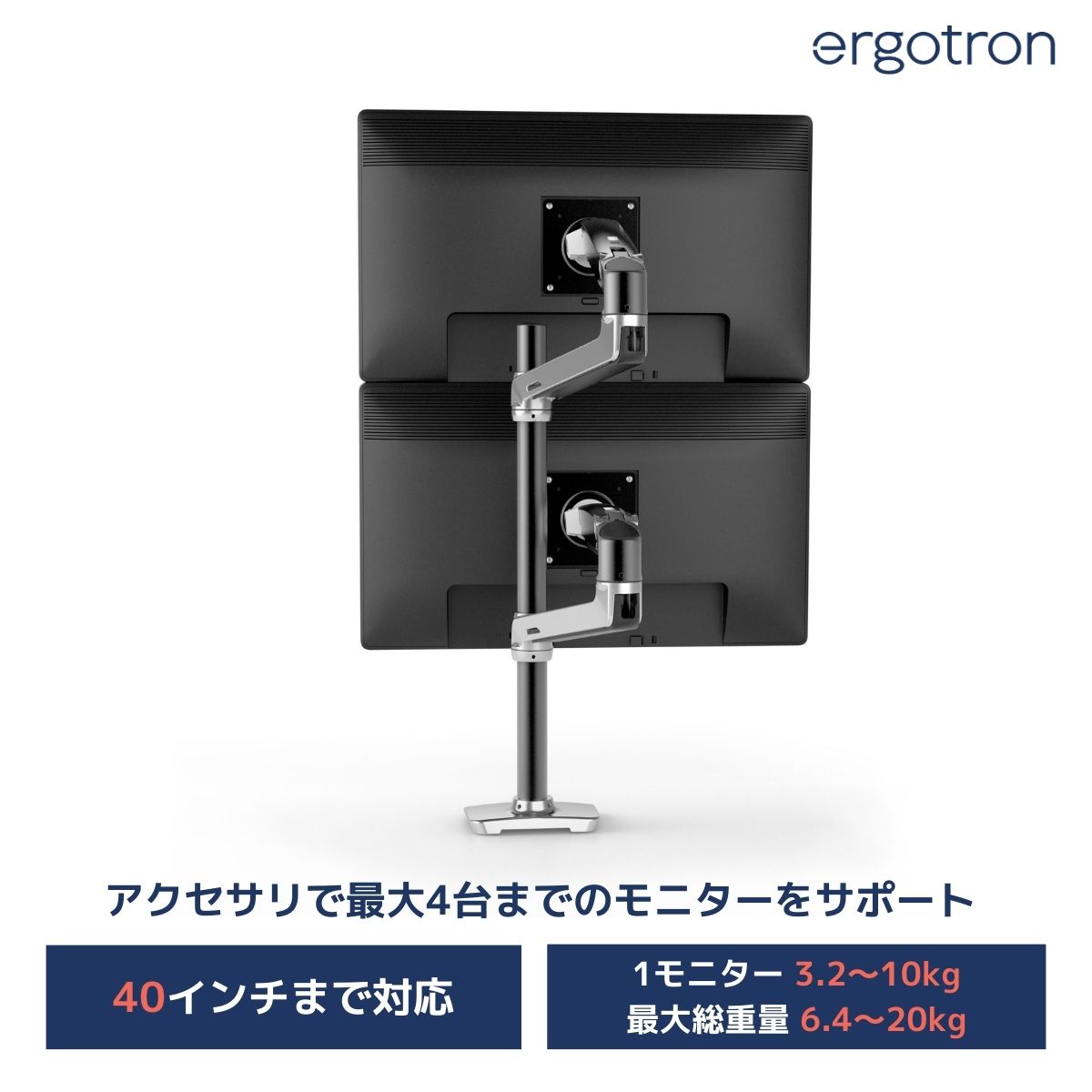 楽天市場】【モニターアーム】エルゴトロン LX デスクマウント