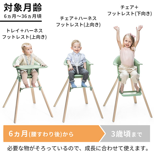楽天市場】ストッケ クリック ハイチェア トレイ ハーネス付き STOKKE