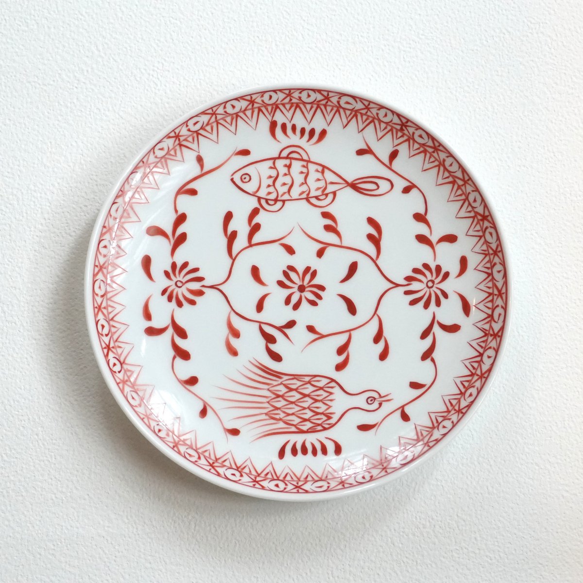 楽天市場】【ふるさと納税】有田焼 魚鳥文中皿 【 香蘭社 】 赤絵