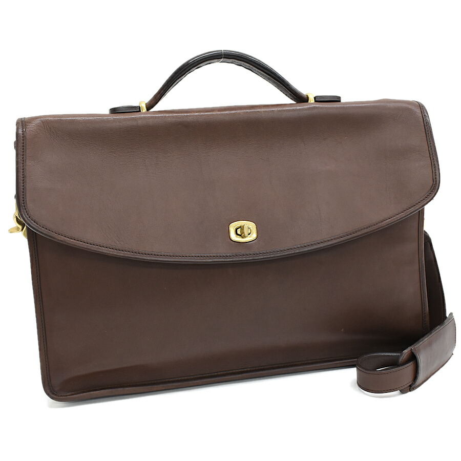 オールドコーチ 2way ビジネスバッグ USAターンロック レザー