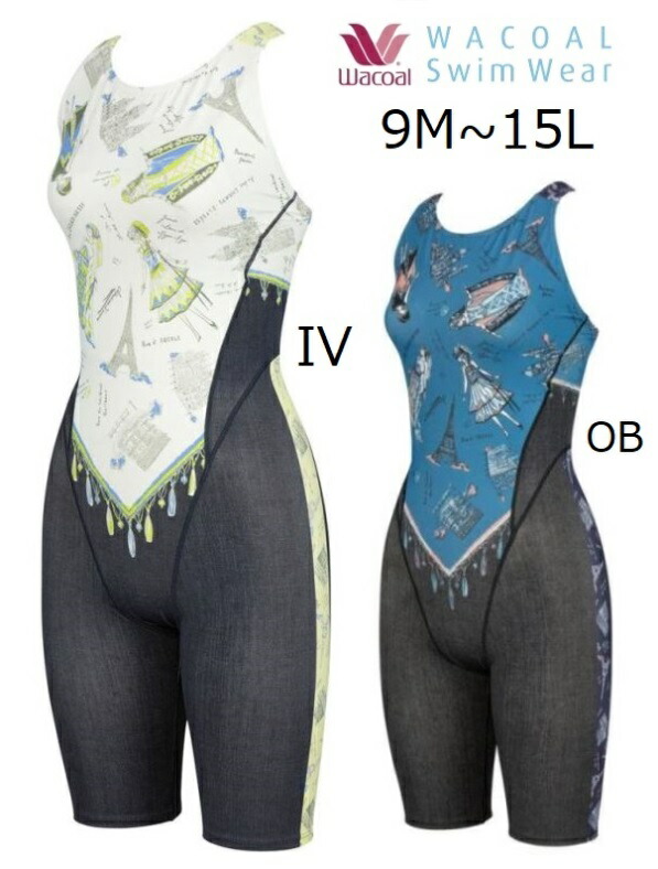 楽天市場】ワコールスイムウェア オールインワン水着 SMR102サイズ/9M