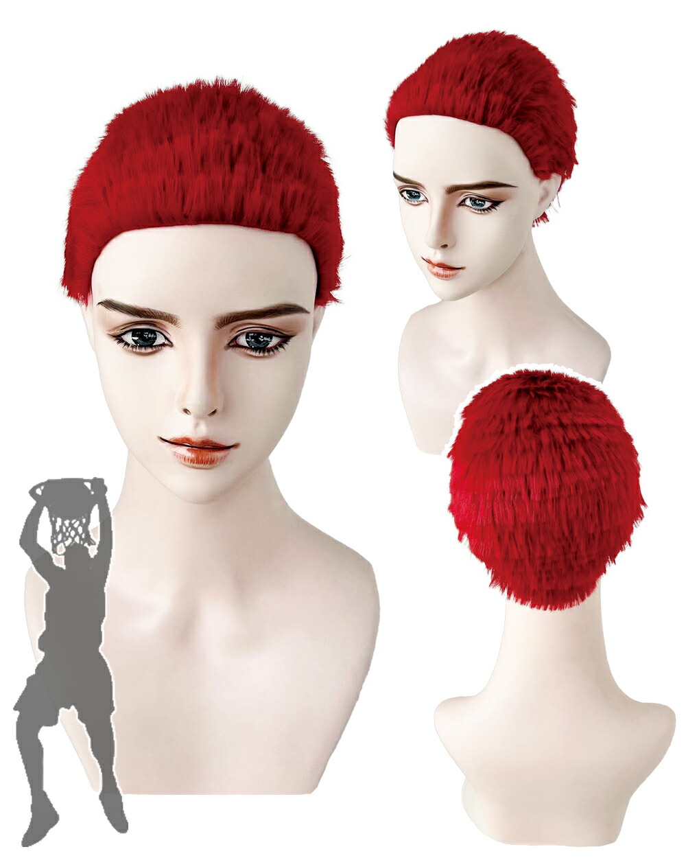 楽天市場】【セール品のため返品交換不可】 コスプレ ウィッグ 赤