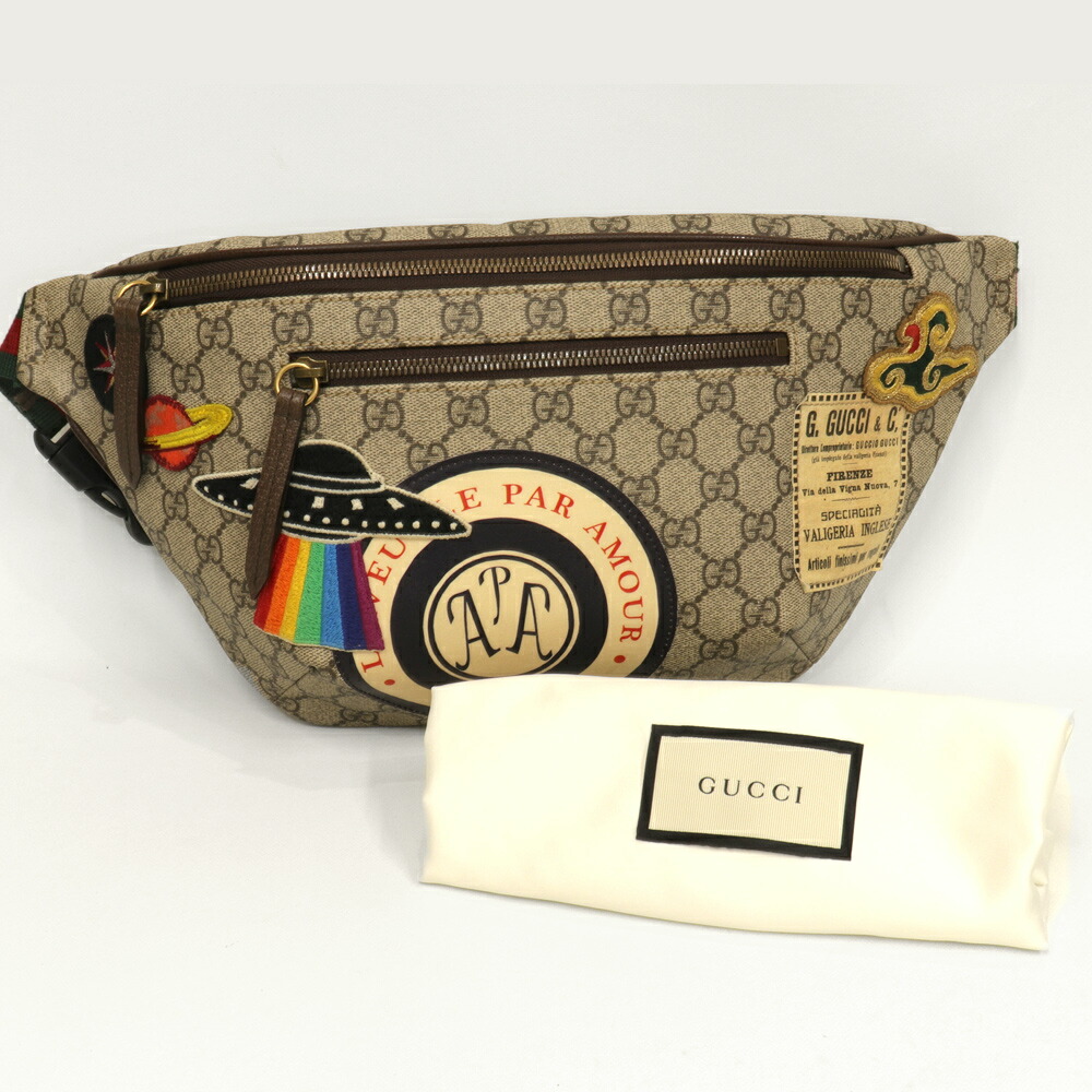 楽天市場】【送料無料】【美品】グッチ GUCCI クーリエ ベルトバッグ