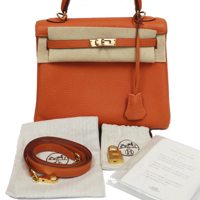 楽天市場】エルメス HERMES ケリー25 KELLY 内縫い トリヨン オレンジ