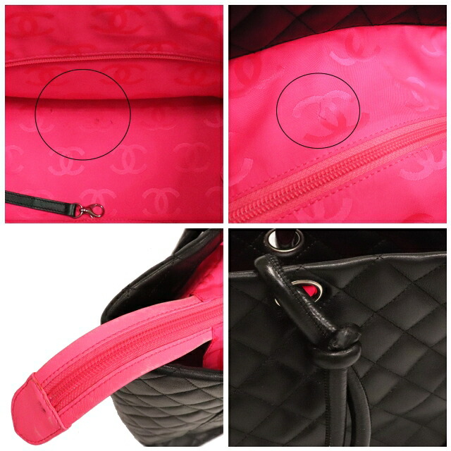 楽天市場】シャネル CHANEL カンボンライン トートバッグ ラムスキン