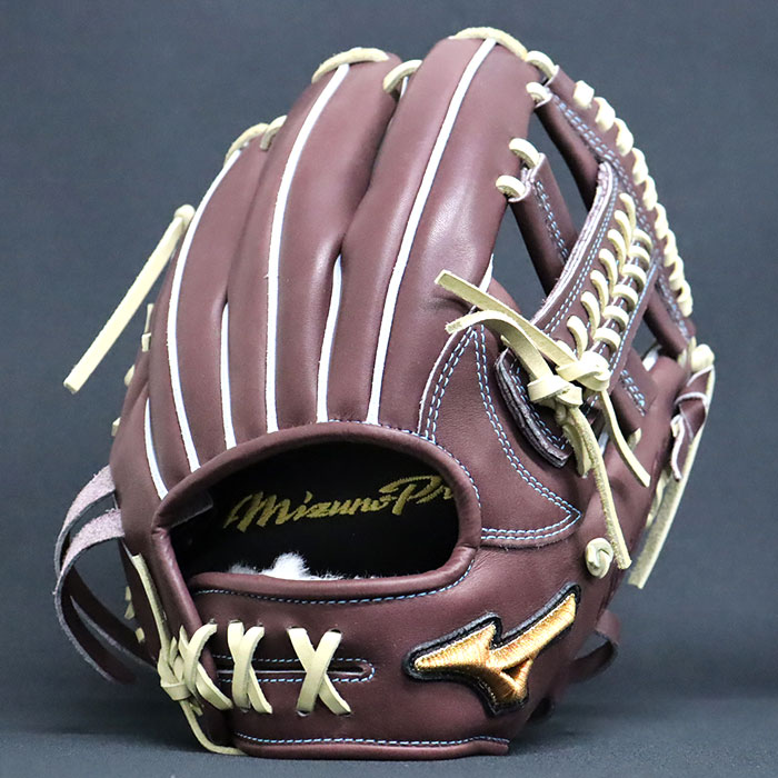 lozi 硬式グローブ 茶色 編み込みデザイン lozi 硬式グローブ 茶色