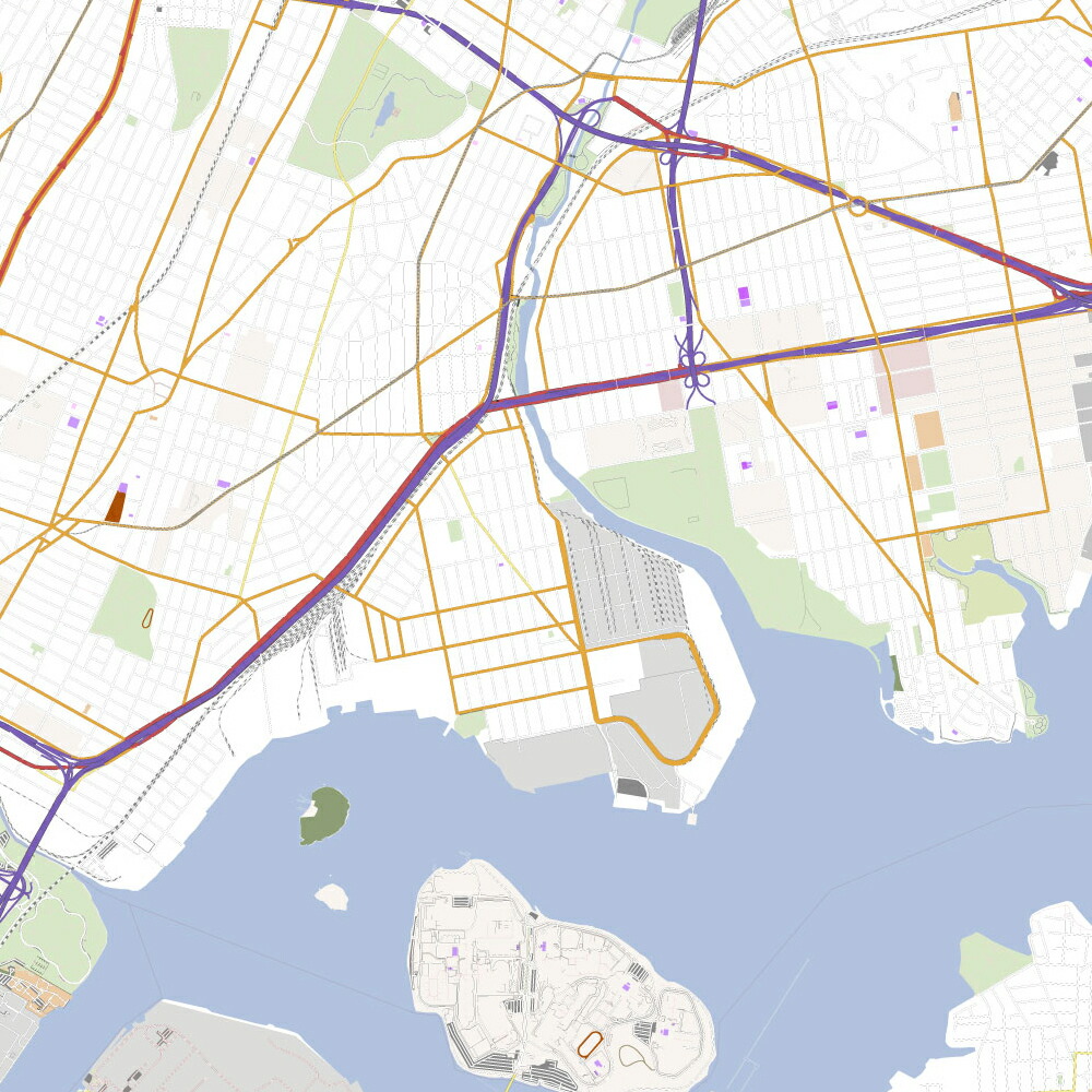 楽天市場】都市地図ポスター【ブロンクス】アメリカ ニューヨーク 世界