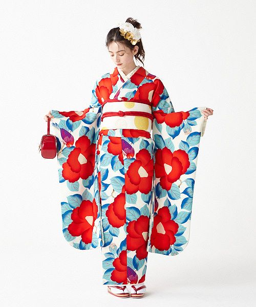 4796 振袖6点フルセット 成人式卒業式結婚式 ふりそで 紫 正絹 胡蝶欄