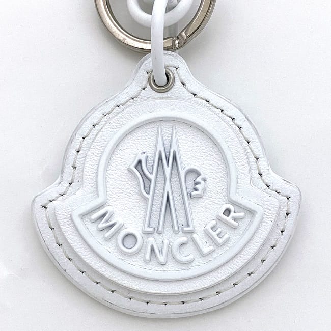 楽天市場】【送料無料】 モンクレール キーリング ホワイト シルバー