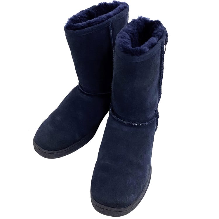 楽天市場】【送料無料】 アグ ブーツ ネイビー 美品 24.0cm 7 ムートン
