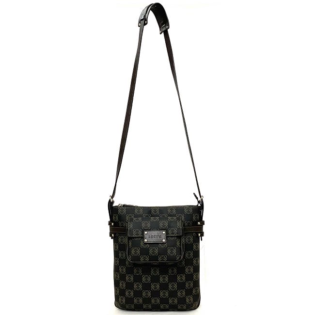 楽天市場】【送料無料】 ロエベ ショルダーバッグ グレー ブラウン