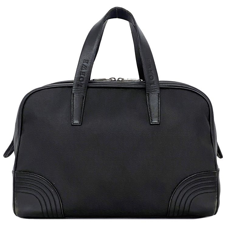 楽天市場】ロエベ ボストンバッグ ブラック リピート アナグラム 美品