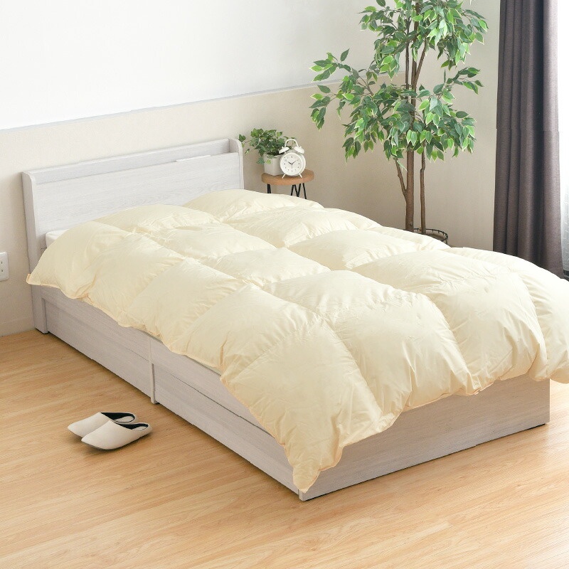 楽天市場】羽毛布団 シングル 日本製 フランス産 マザーホワイトダック