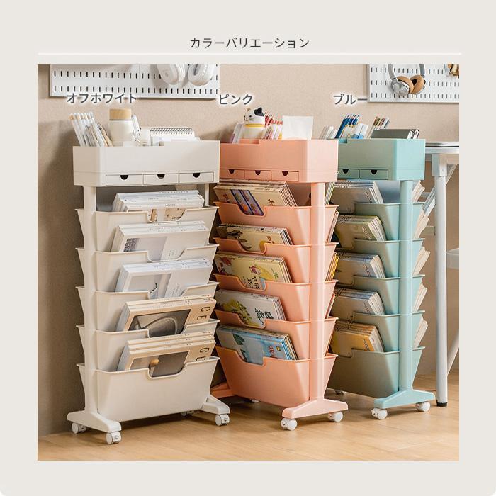 楽天市場】マガジンラック ファイルワゴン キャスター サイドワゴン