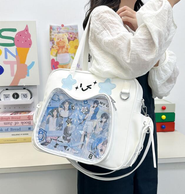 楽天市場】痛バッグ ショルダー 痛バ ぬいぐるみ/缶バッチ/写真入れ