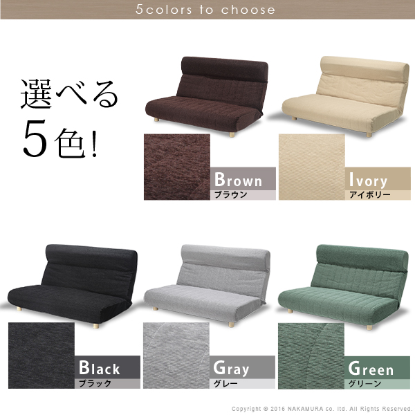 楽天市場】【5%OFFクーポン対象】フロアソファー 二人掛け 低反発 『低