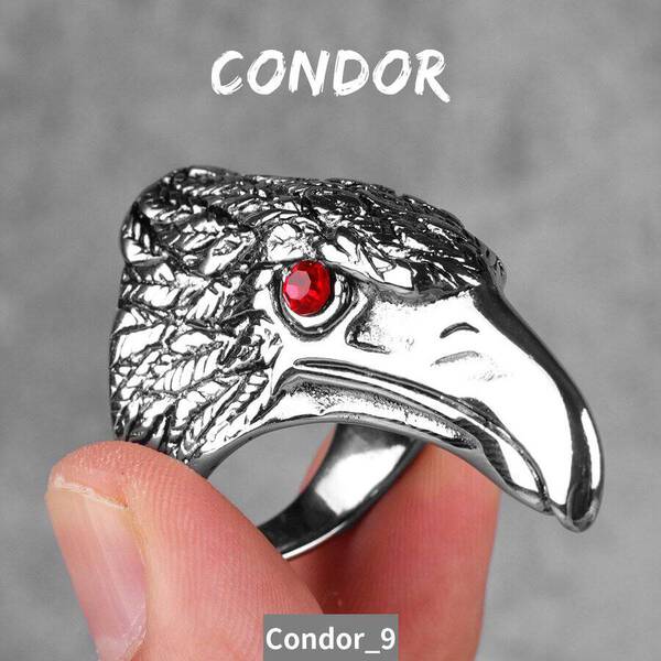 楽天市場】【送料無料】 リング 指輪 ステンレス 動物 アニマル 鷲