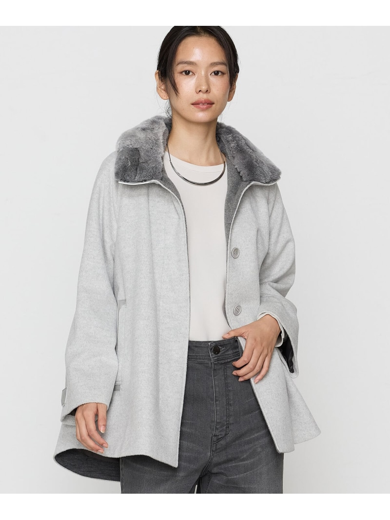 楽天市場】[ Sサイズ ] アンゴラウール Aラインショートコート K.T