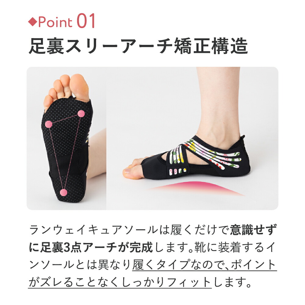 Runway Cure Sole 着圧ソックス Lサイズ Runway Cure Sole 着圧