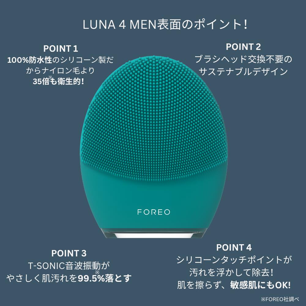 楽天市場】LUNA 4 MEN メンズ フォレオ 男性スキンケア 電動洗顔ブラシ