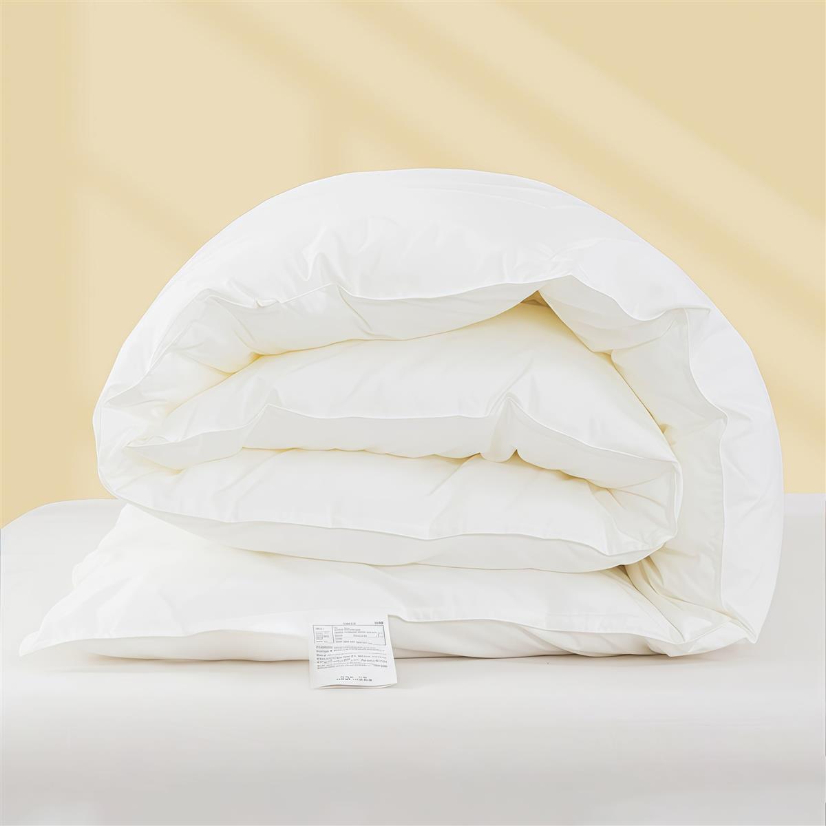 羽毛布団 ダブル 日本製 ナチュラルダックダウン90％ 190×210 洗濯OK