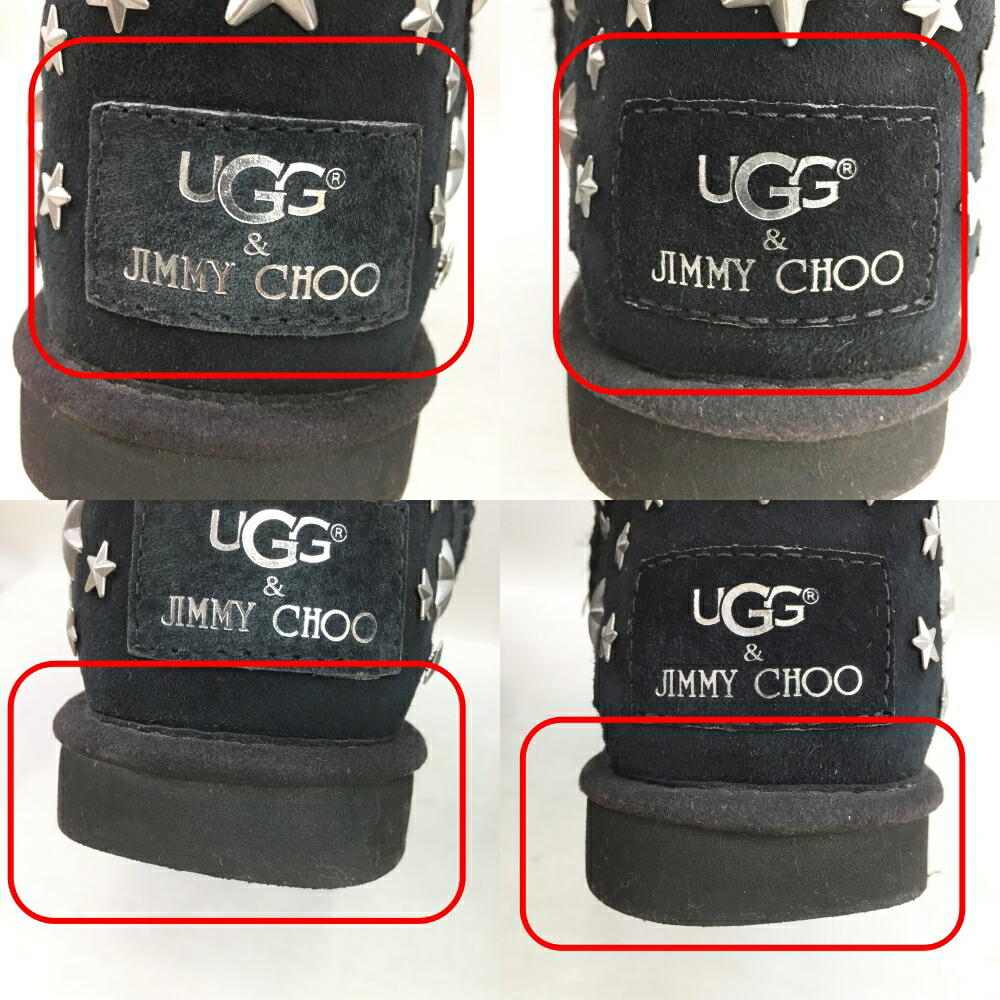 楽天市場】UGG×JIMMY CHOO(アグ×ジミーチュウ) フリンジスタッズ