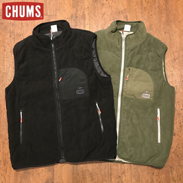 楽天市場】【CHUMS】Booby Stitch Fleece Vest チャムス/ブービー