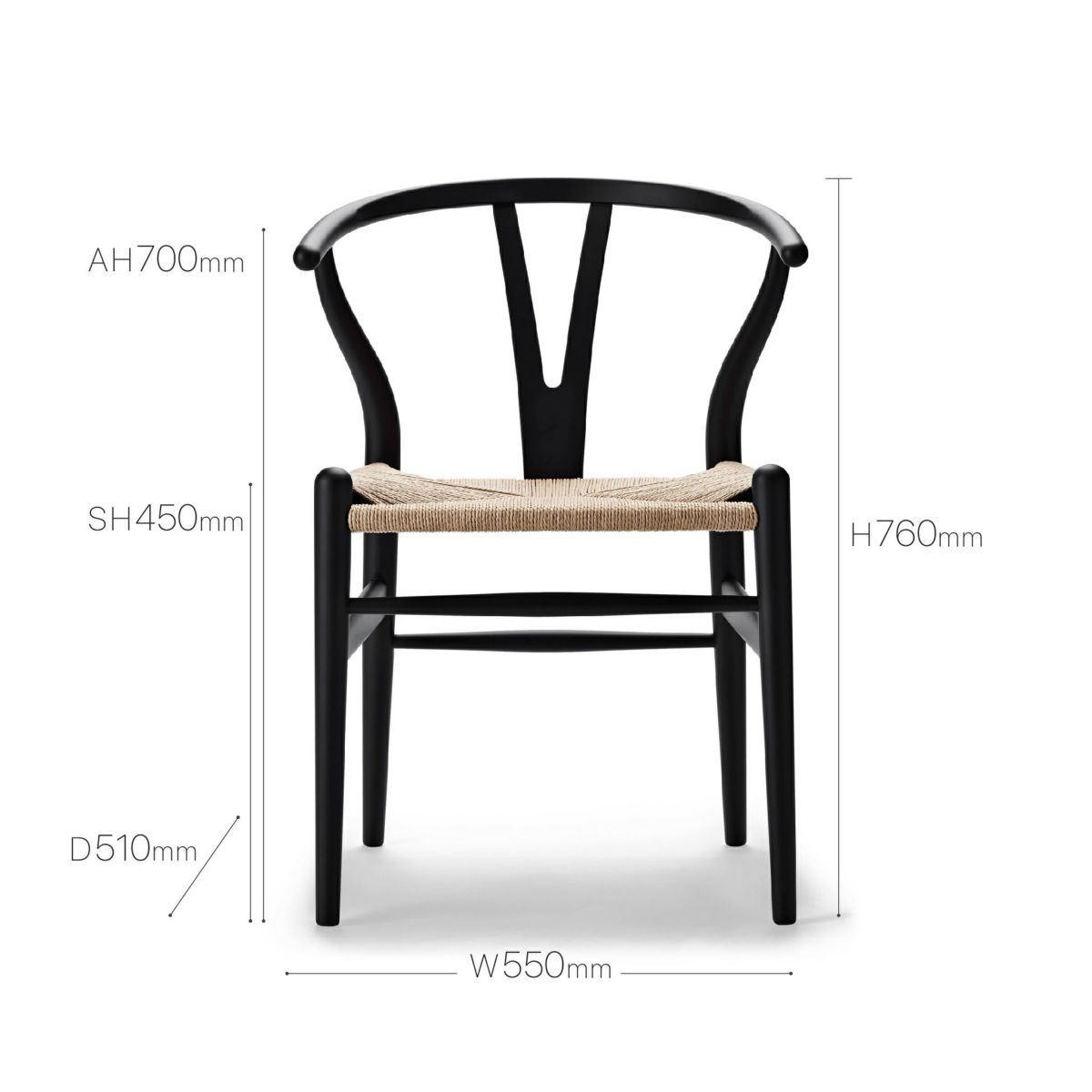 楽天市場】【即納】Yチェア CH24 正規品 ビーチ材 SOFT BLACK CARL