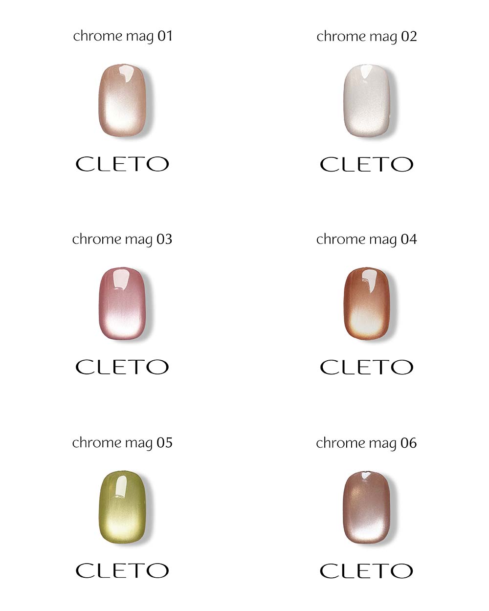 楽天市場】CLETO クレト クロムマグ 6色セット 7g 01~06 暖色系カラー