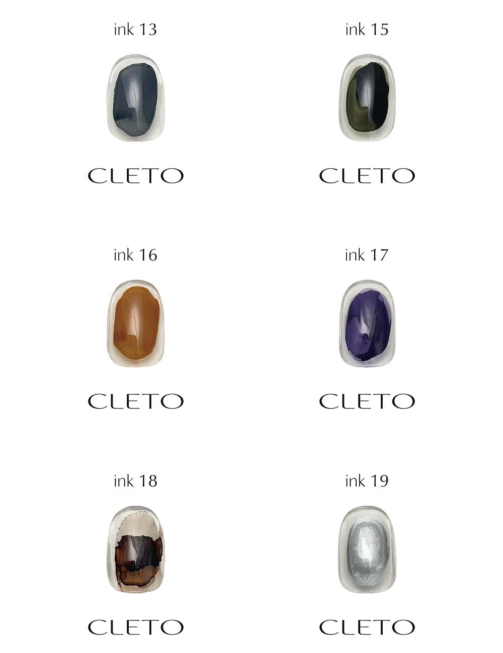 楽天市場】クレト CLETO インク 全6色 7ml 13~19 さとうりえ先生