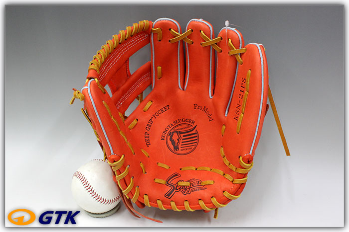 楽天市場】久保田スラッガー 軟式グローブ KSN-21PS Fオレンジ 一般
