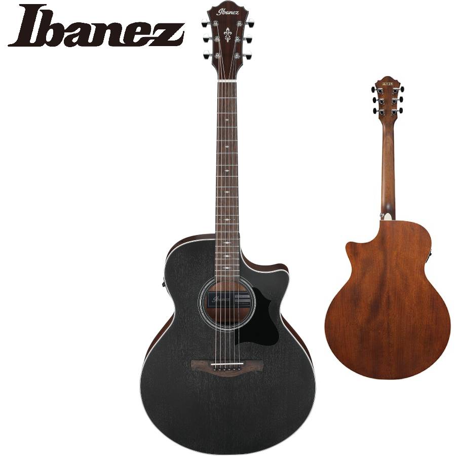 楽天市場】Ibanez AE140 -WKH (Weathered Black Open Pore Top, Open