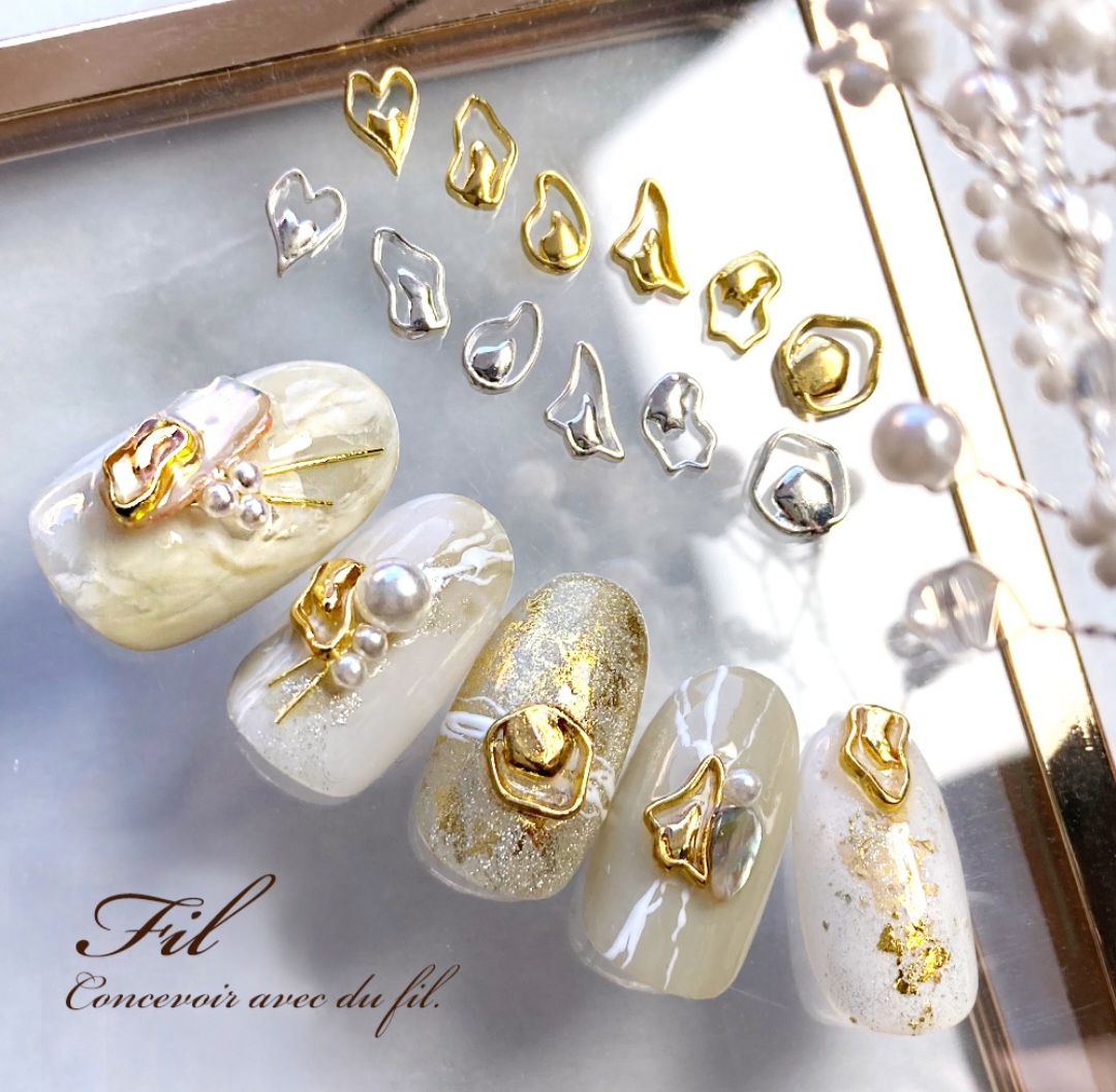 ▶︎ネイルパーツ/ビジュー/フラワー/青/P-25 お買い得品 ▶︎ネイル