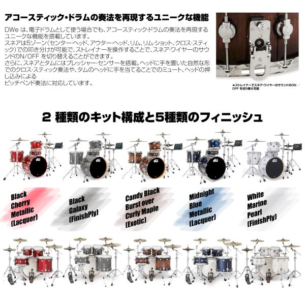 楽天市場】DW ディーダブル DWe 4-Piece Complete Bundle Kit Black