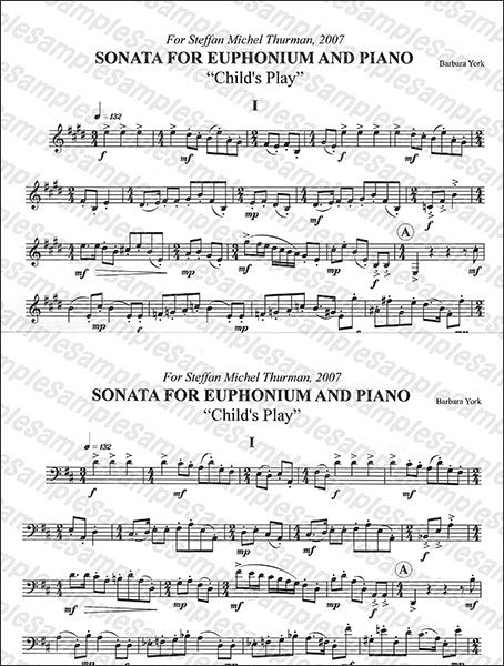 楽天市場】楽譜 ヨーク／ユーフォニアムのためのソナタ(【2174935