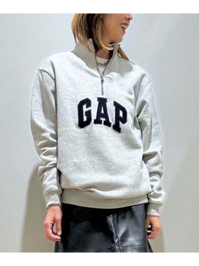 楽天市場】(U)リラックス GAPロゴ ハーフジップ スウェット