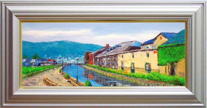 楽天市場】小林幸三 「 小樽運河 」 油絵 油彩画 WF3 : 内田画廊